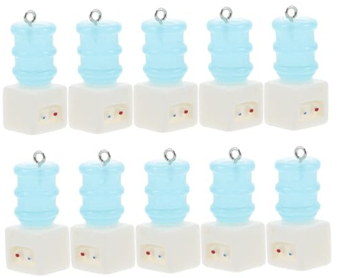 JOINPAYA 10 Stück Teiliges Mini-resin Wasserautomat Realistisches Schmuckzubehör Kreative Diy-charms für Ohrringe und Schlüsselanhänger Kompakt und Tragbar zum Basteln und Dekorieren