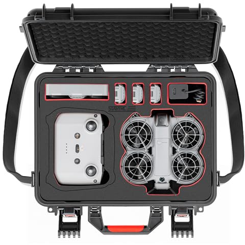 STARTRC Neo 2 Koffer,wasserdichte Hartschalen Tragetasche für DJI Neo 2 Fly More Combo Zubehör für RC-N/RC2 Controller [NUR Koffer]