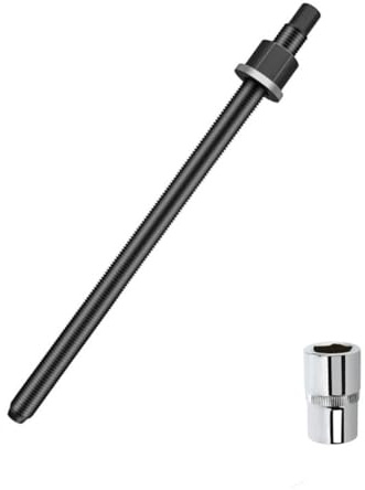 Opatiny Porte-foret à eau pour extraction de carottage, marteau inversé et extracteur de foret, bouche de vis standard de 22 mm, construction en alliage d'acier, longueur 40 cm, noir