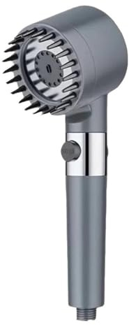 Hochdruck-Duschkopf mit 3 Sprühnebeln, bunten Knöpfen, Funktion und Filter, stilvolles Badezimmer-Accessoire für Zuhause (lila)