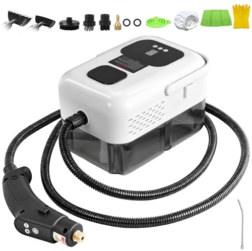 Nettoyeur Vapeur à Main, Appareil de Nettoyage avec 13 Accessoires et Réservoir d'Eau de 1200 ml, Nettoyeur Vapeur à Haute Température pour la Cuisine, Les Sols, Les Canapés, Canapé, Etc.