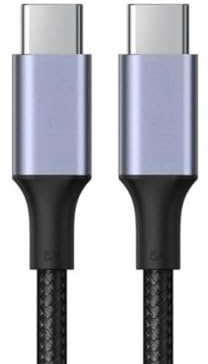 USB C Charger Cable 2M, 65W Fast Charging Type C Charger Lead, USB C to USB C Data Sync Cable Compatible with iPhone 15/16/17 Series, Samsung Galaxy and USB-C Devices (USB C to C 2M Black)