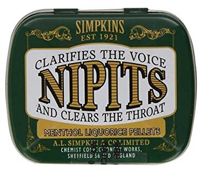 Simpkins Nipits Menthol Liquorice Pellets 12g (4 Pack)