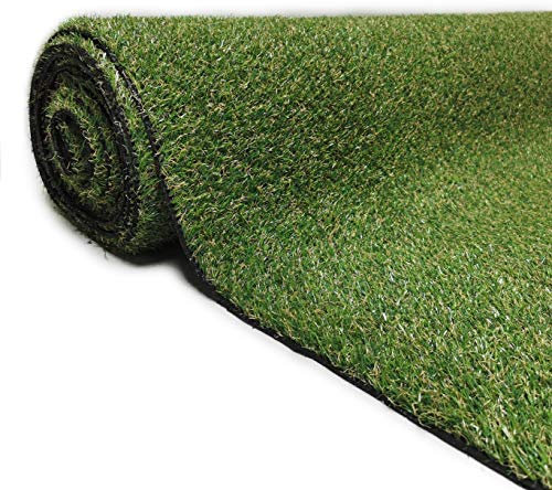 Gazon synthétique haut de gamme d'extérieur & d'intérieur | dimensions aux choix | tapis type gazon artificiel - jardin, terrasse, tour de piscine, green de golf (200 x 200 cm, Gazon classique)