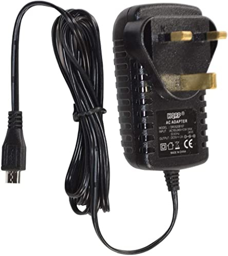 HQRP AC Adapter compatible with Poweradd Slim2, Pilot X7, 2GS, 4GS Plus, Pro 3 Portable Charger External Battery Back Up Powerbank, Mains Adaptor Power Supply Cord
