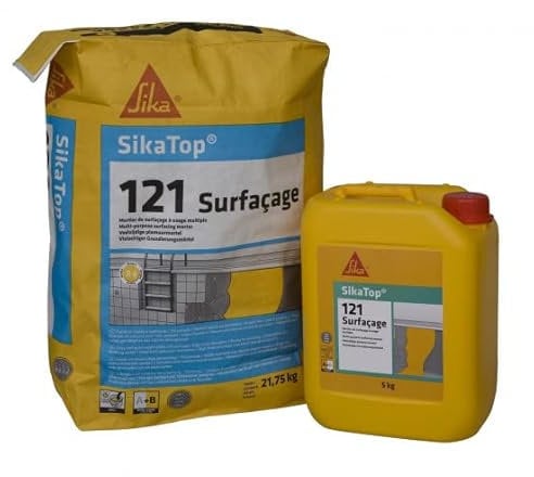 SikaTop-121 Surfaçage - Mortero predosificado para el repavimentado de hormigón - Sika - Gris