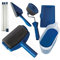 Paint Roller Brush Kit Paint Runner Pro 6Pcs Paint Runner Set Includes Paint Roller Tray, Paint Roller Extension Pole, Paint Roller Edger, Corner Cutter Painter for Home Office Wall Painting