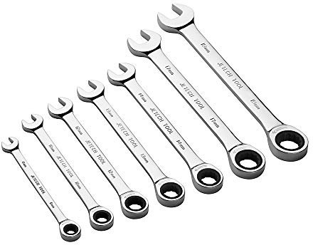 Juego de llaves combinadas de trinquete de 7 piezas Jetech