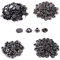 WedDecor 15mm Large Press Studs Heavy Duty Iron Four Parts Snap Fasteners for Leathercrafts, Boat Cover, Repair, Replacement, Clothing, Gunmetal, 100 Sets