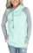 Aitos Pulli Damen Hoodies Damen Pullover Kapuzenpullover Sweatshirt Pulli Zweifarbige Longsleeve Tops Doppelte Kapuzenpulli Casual,C-mintgrün,XXL