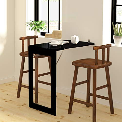 KDDEON Schwimmender Unsichtbarer Wandklapptisch,Klappbare Stehtische,Werkbank,Computer-Laptop-Schreibtisch,Küchen-Esstisch,Cabrio-Bilderrahmen und Tafel,mit Zubehör (Black)