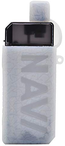 RUILUL Silikon-Schutzhülle für Voopoo Navi Pod 40W Kit Skin Decal Wrap Sleeve Anti-Rutsch Shield (transparent)