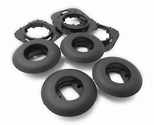 kh Teile 4X Fußmatten Befestigung passend bei Honda ovale Drehverschluss Drehknebel Ösen Clips (4 Ober- und 4 Unterteile)
