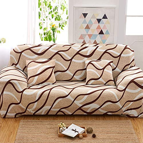 uyeoco Sofabezug Stylish Pattern Sofaüberzug L Form Couchbezug Sofahusse Sofabezug Ecksofa Sofaüberwürfe Couchbezug Sesselbezug Sofa Überwürfe/Stretch Hussen Für Wohnzimmer Anti-Rutsch