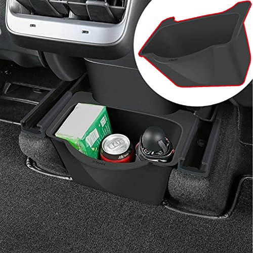 Newellev FITEV Tesla Model Y 2nd Row Center Console Organizer Rear Seat Center Storage Box Tray Organizer Container for Model Y Interior Accessories 2022 2021 2020