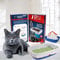 10 Pack Drawstring Cat Litter Box Liner ，Cat Litter Box Liners Large with Drawstrings Scratch Resistant Bags for Medium and Large Litter Box,Heavy Duty,Strong,Tear Resistant (L) D.I.L