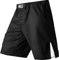 LAFROI Herren MMA Cross-Training Box Shorts Trunks Fight Wear mit Kordelzug und Tasche (Black,XL)
