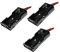 3Pcs AA x 2 Open Battery Holder Box Storage Case 15cm Wires - UMTMedia®