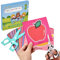 DealKits Kinder Papierschnitt Set, 2 Stück Kinder Schere(1*PVC+1*Edelstahlklinge) + 48 Blatt Papier, Lustiges Papierschneid-Aktivitätsset Vorschule Kita Lernspielzeug, Kinderschere ab 3 Jahre