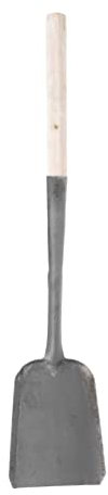 DOITOOL Grillschaufel Kamin Holzofen Ascheschaufel Kamin Schaufel: Holzkohle Poker Scoop Holzgriff BBQ Grill Pan Metall Müll Müll Gartenarbeit Handwerkzeuge Zubeh?r Holzkohlegrillrechen