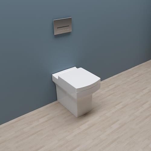 Huibathroom Back to Wall Toilet BTW Bathroom Modern Pan Square Cloakroom Soft Close Seat
