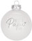 Herz & Heim® Weihnachtskugel aus Glas mit persönlicher Gravur/Rot oder Weiß/Matt oder Hochglanz/Ø 8 oder 10 cm/Verschiedene Motive Ø 10 cm, Weiß Hochglanz, Bester Papa