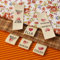 Individuelle Personalisieren Baumwolle Label,Tuch Etiketten Handgemachte Label Falten Tags,Stoff Etiketten Label Personalisiert (In der Hälfte gefaltet,50 pcs)