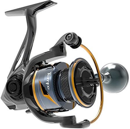 Tempo Persist Spinnrolle – Salzwasser- und Süßwasser-Angelrollen, Aluminiumkörper mit 7 + 1 BB, 14 kg Max Drag Carbon-Unterlegscheibe, ultra glatte Angelrolle für Forelle, Wels, Barsch