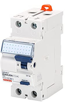 Maxxistore® - Gewiss Interruttore differenziale puro - IDP NA - 2P 25A tipo AC istantaneo IDN=0,03A 230V - 2 moduli - GWD4617