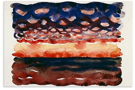 Georgia O'Keeffe Kunstdruck mit Sonnenaufgang und kleinen Wolken von Georgia O'Keeffe, Kunstdruck, Fotokunst, Malerei, Leinwand, Heimdekoration, Schlafzimmer, moderne Dekorationen, Geschenke, 20 x 30