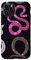 Hülle für iPhone 11 Pro Snake Pattern Cute Pink Snake Design with Snakes,Black Snake