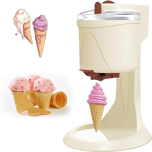 JJENXYYDS Countertop Soft Serve Ice Cream Machine,Ice Cream Maker Dispenser Machine with Mixing Paddle,Household ice Cream Maker Machine for Restaurant Cafe Ice Cream Store