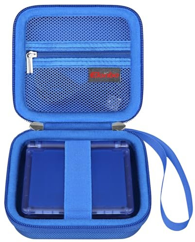 Elonbo Carrying Case for RG35XXSP Portable Flip Retro Handheld Game Console, for Aivuidbs/ CredevZone/ Doriteney/ Marryoo RG35XXSP Clamshell Video Games Consoles Travel Storage Cover Holder, Blue