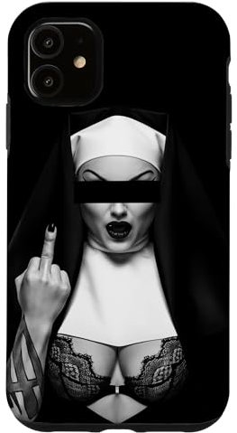 Retro Sexy Nonne Tattoo Hülle für iPhone 11