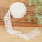 Spitzenband Weiß 3cm Breit Weißer Spitzenbordüre Zartes Weißes Blumenband Vintage Spitzenbordüre Geschenkband Spitzenbesatz Spitze-Borten Weiss Spitzenborte für Basteln Nähen Heimdekoration, 4,5m
