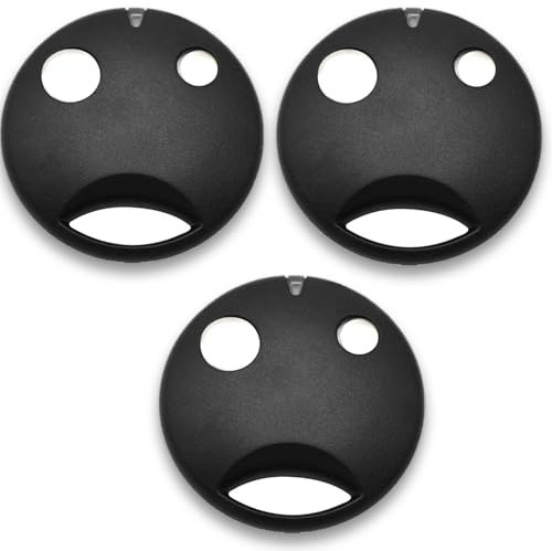 Garagentoröffner Handsender Fernbedienung 433,92MHz Ersatz für Nice SMILO SM2 SM4 Garagentoröffner, 433MHz Rolling Code Garagentor Fernbedienung Universal 3 Stück