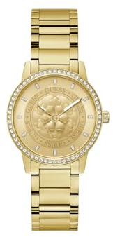 GUESS Damen Uhr Armbanduhr Petal Edelstahl