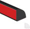 Garniture Murale Autocollante,Plinthe pvc,Moulure Plafond,Moulure Decorative,Moulure Quart de Rond,Moulure Adhesive,Pour les murs,les comptoirs,les sols,les bords d'armoires.(Noir)