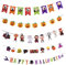 5St Halloween-Flagge ziehen Halloween-Muster-Banner Halloween-Kürbis-Banner Halloween banner halloween fensterdeko hängendes Banner Halloween-Party-Banner Papier Black VICASKY