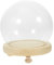 KICHOUSE Glasabdeckung Andenken Vitrine Kuppel Anlage Anzeige Mikroglocken Mini dome living room decoration feuerholz terrassenstrahler Mikrolandschaftshalter Vitrine zum Ausstellen