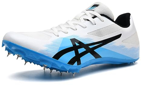 Scarpe di Atletica Leggera Unisex Con 8 Chiodi - Chiodate, Antiscivolo, Leggere e Traspiranti - Sneakers Comode per Sprint e Salto in Lungo - Junior