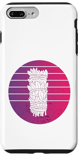 Smudge stick silhouette leaves bundle string outline spirit Case for iPhone 7 Plus/8 Plus