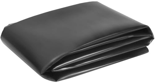 Revêtement d'étang noir, sous-couche en caoutchouc HDPE de 0,12 mm d'épaisseur 1x6m, 2x4m, 4x5m, 5x5m, 10x10m, revêtement d'étang préformé pour piscines à poissons, membrane pour piscine à poissons(4x