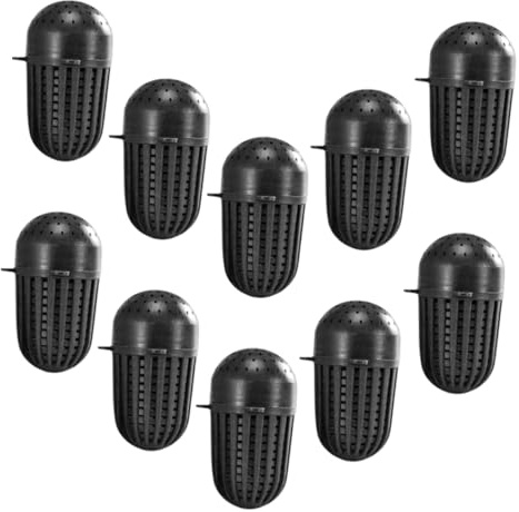 Toyvian 10pezzi Cesto Per Esche Da Pesca Plastica Per Carpe e Pesci Per Cattura Di Anguille Gamberi e Vermi Struttura Leggera e Resistente Design Per Maggiore Attrattiva