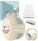 Robofun Cuffie Neonato Antirumore, Cuffie per Neonati Antirumore Cuffie Antirumore Neonato Ideale, Protettori acustici per neonati Superiore Ideale per il Sonno, Viaggi, Feste-Calda