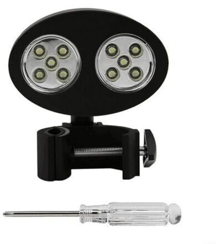 BBQ Grill Licht mit 10 superhellen LEDs, 360° Einstellbare Outdoor Grill Lampe, Hitzebeständiger ABS-Kunststoff, Touch-Steuerung