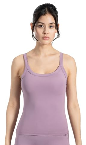 SMILODOX Tanktop Damen Missie, figurbetontes Sporttop mit schmalen Trägern, Unterhemd breiter Bundabschluss, Stretch-Komfort Shirts, ideal für Alltag, Freizeit, Training, Layering & Athleisure Looks
