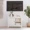 LLEZKBR Centres de divertissement et meuble TV - Meuble TV blanc 70 x 36,5 x 52 cm en pin massif