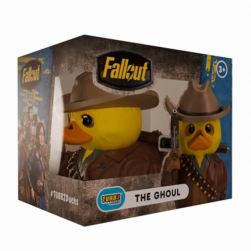 TUBBZ: Fallout TV - Ghoul Rubber Duck Collectable Toy Boxed Edition 9 cm | Official Fallout Merchandise – Boxed Vinyl Figure, Wasteland Bounty Hunter, TV Fan Decor & Novelty Duck Gift