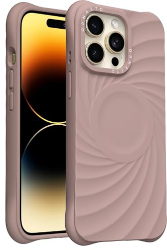 ORNARTO VORTUXE für iPhone 14 Pro Max Hülle 6.7 | 2X Militär-Grade Fallschutz | Kompatibel mit MagSafe | Sleek Ästhetik Flüssigsilikon Handyhülle iPhone 14 Pro Max - Sandbraun